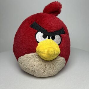 Commonwealth Angry Birds Red Cardinal Bird Plush 5 " Stuffed Toys No Sound